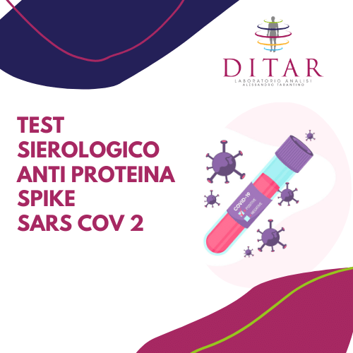 TEST Sierologico Anti Proteina SPIKE SARS COV 2